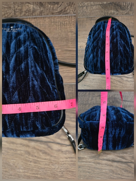 Kate Spade NY Briar Lane Quilted Crushed Velvet Convertible Mini Backpack - Blue main image 7